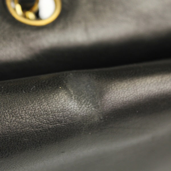 Chanel Chain Shoulder Bag Matelasse Lambskin Black