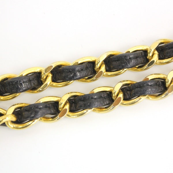 Chanel Chain Shoulder Bag Tassel Matelasse Lambskin Black