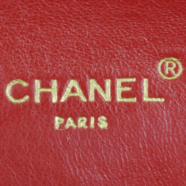 Chanel Chain Shoulder Bag Matelasse Sheepskin Red