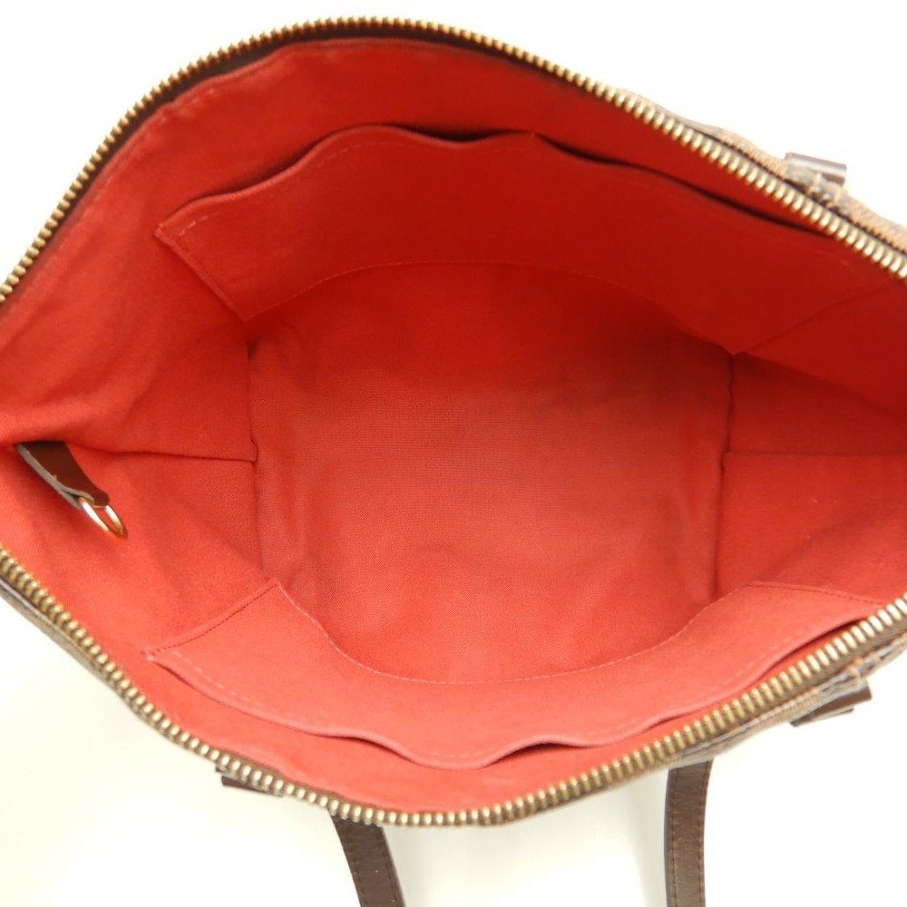 Louis Vuitton Damier Totally PM Ebene Shoulder Bag Brown