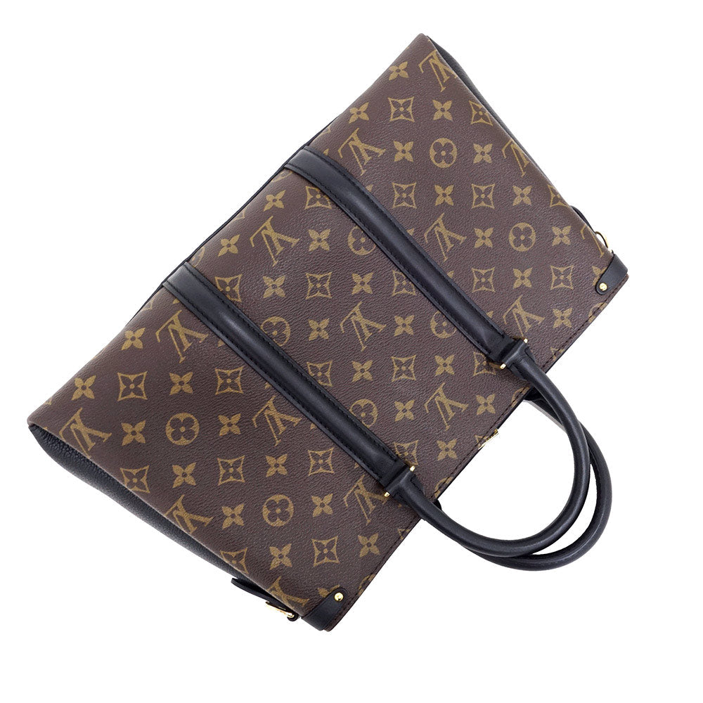 Louis Vuitton Soufflot Nv MM Shoulder Bag Monogram Black