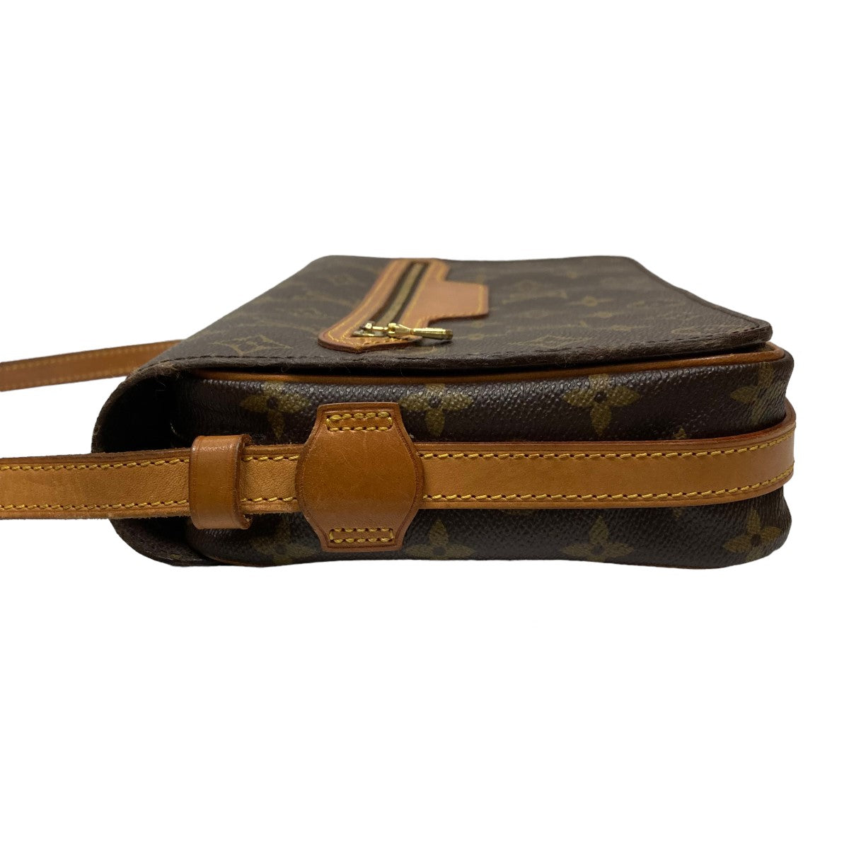 Louis Vuitton Saint Germain 28 Monogram Shoulder Bag Brown