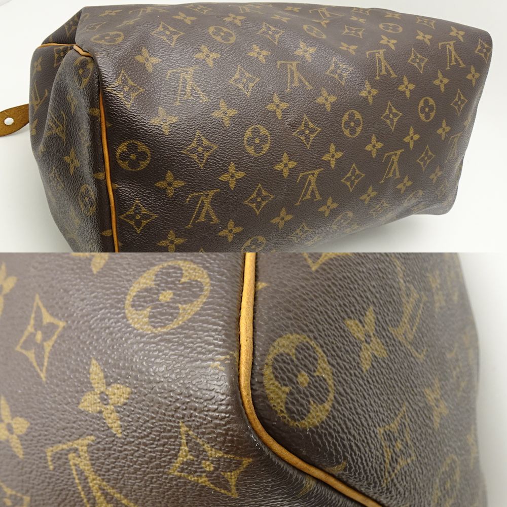 Louis Vuitton Monogram Speedy 35 Brown Boston Bag