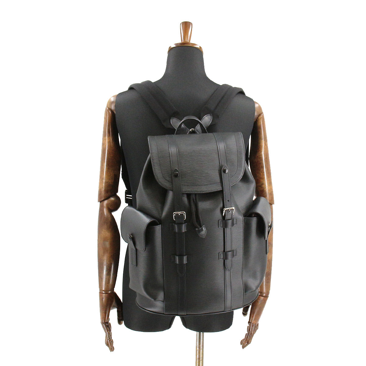 Louis Vuitton Epi Christopher PM Backpack Rucksack Leather Noir