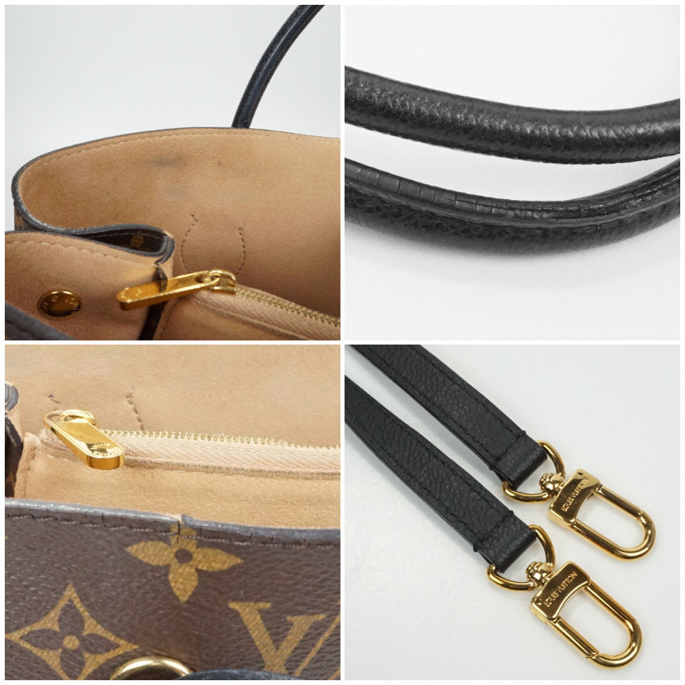 Louis Vuitton Flandrin Monogram Brown Black Handbag