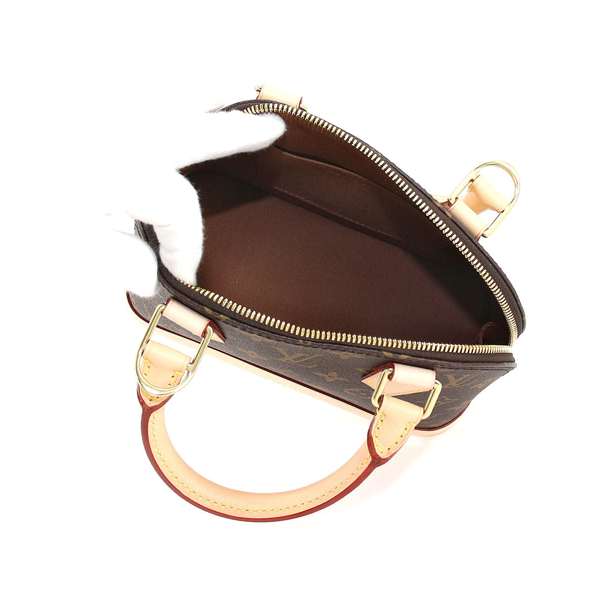 Louis Vuitton Monogram Alma BB 2 Way Hand Shoulder Bag Brown