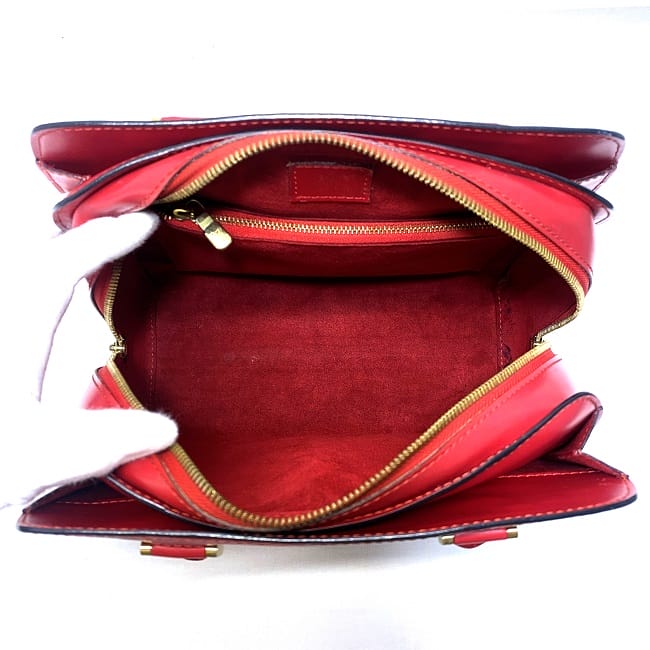 Louis Vuitton Pont Neuf Leather Bag Red