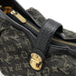 Louis Vuitton Monogram Denim Xs Diagonal Leather Noir Black