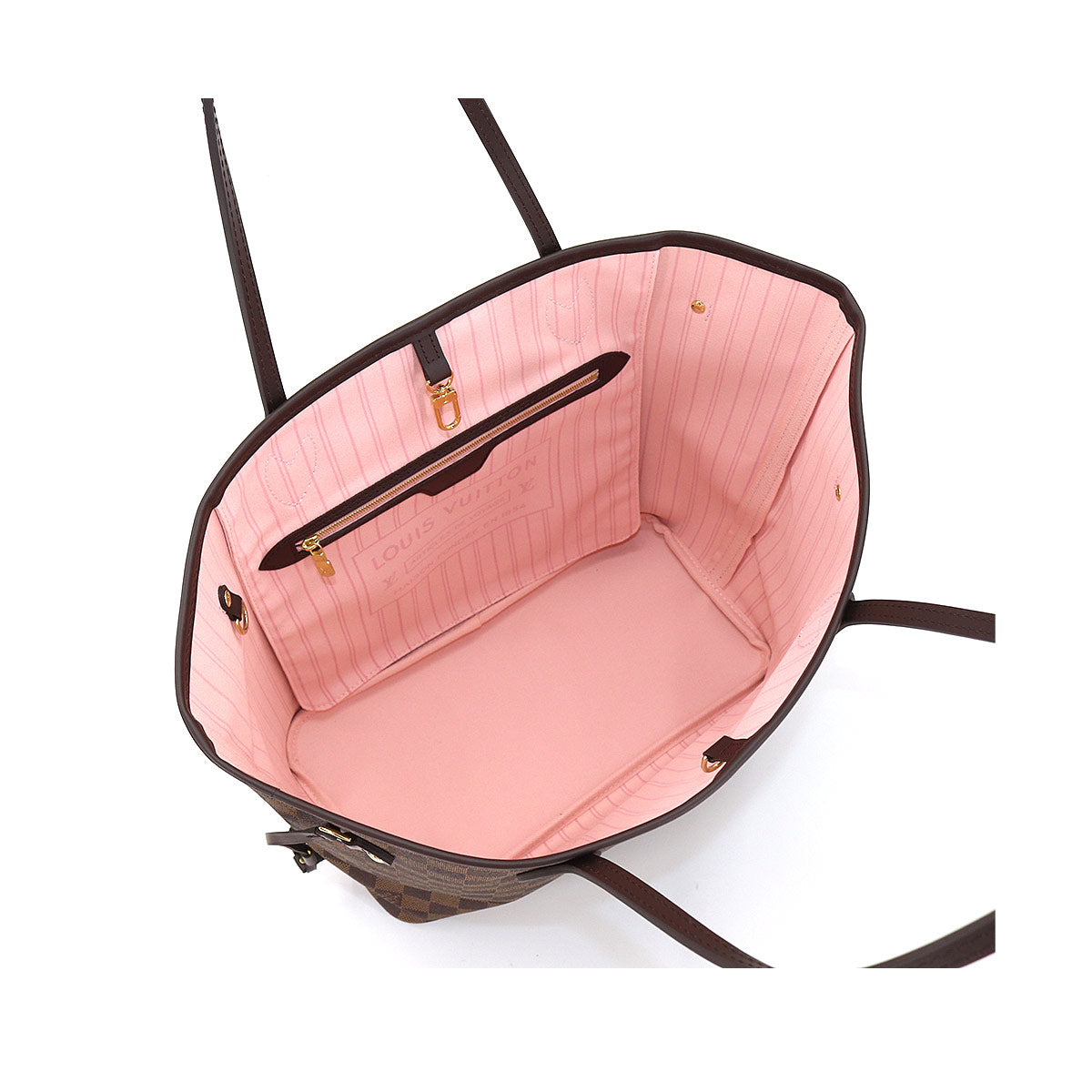 Louis Vuitton Damier Neverfull MM Tote Bag Ebene Rose Ballerine