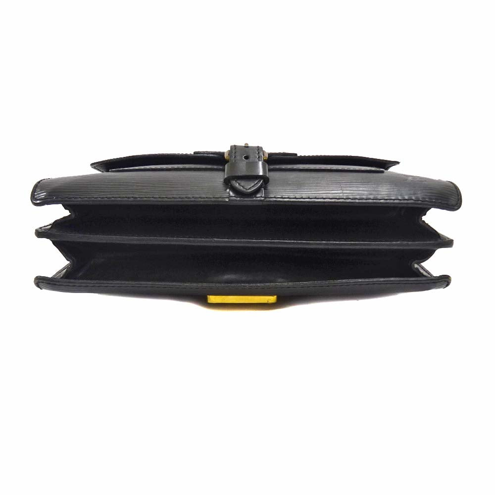 Louis Vuitton Biface Handbag Black Epi Leather Black