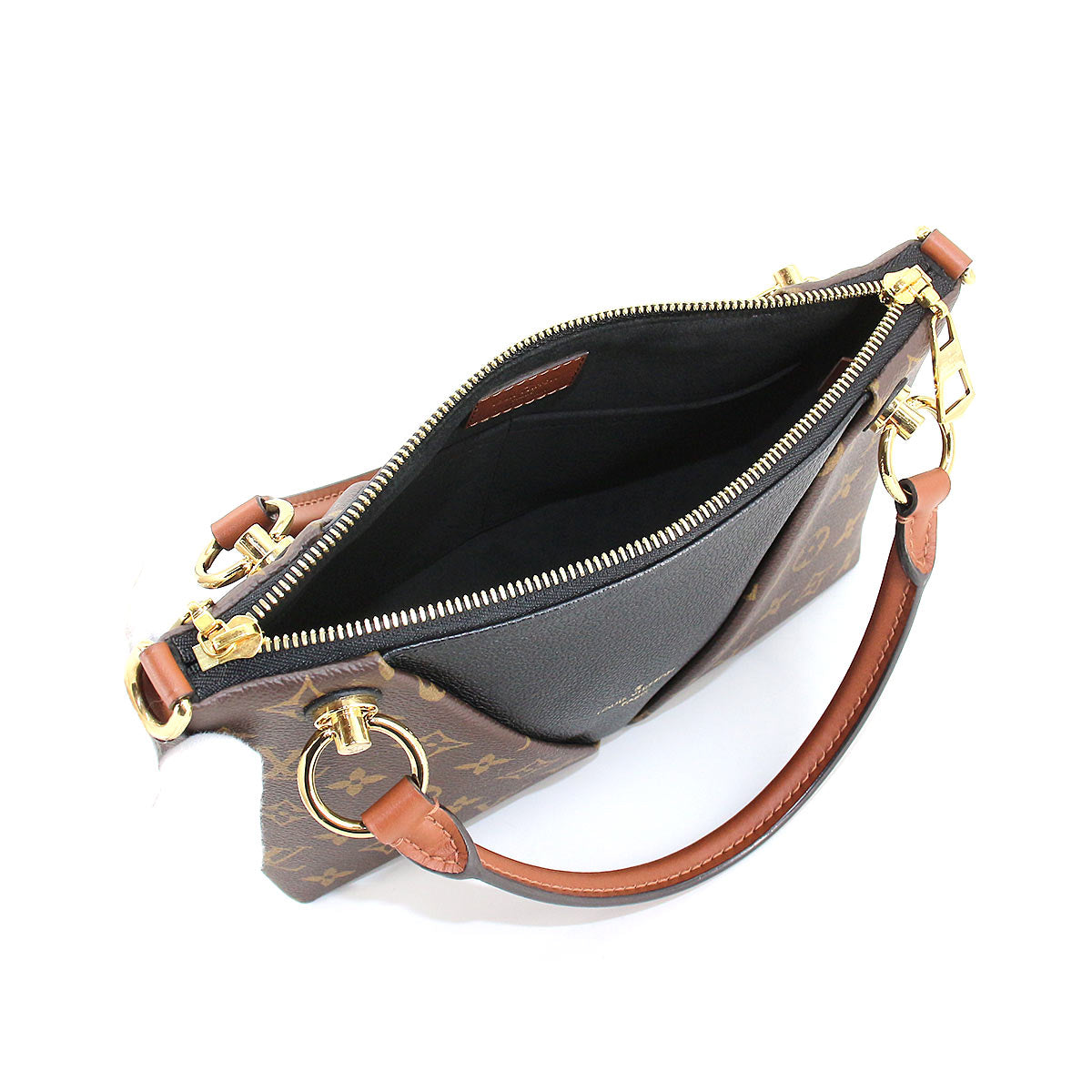 Louis Vuitton Monogram V Tote BB Shoulder Bag Leather Noir