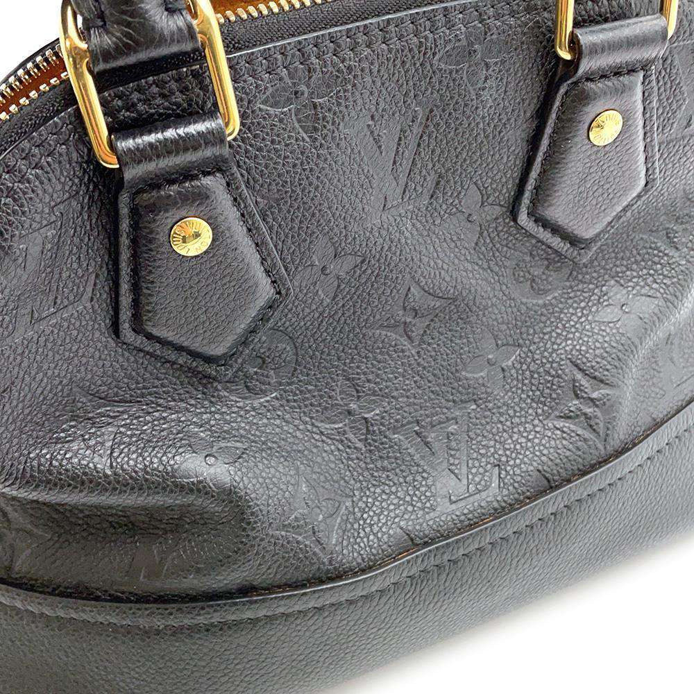 Louis Vuitton Handbag Monogram Emplant Neo Alma BB Black