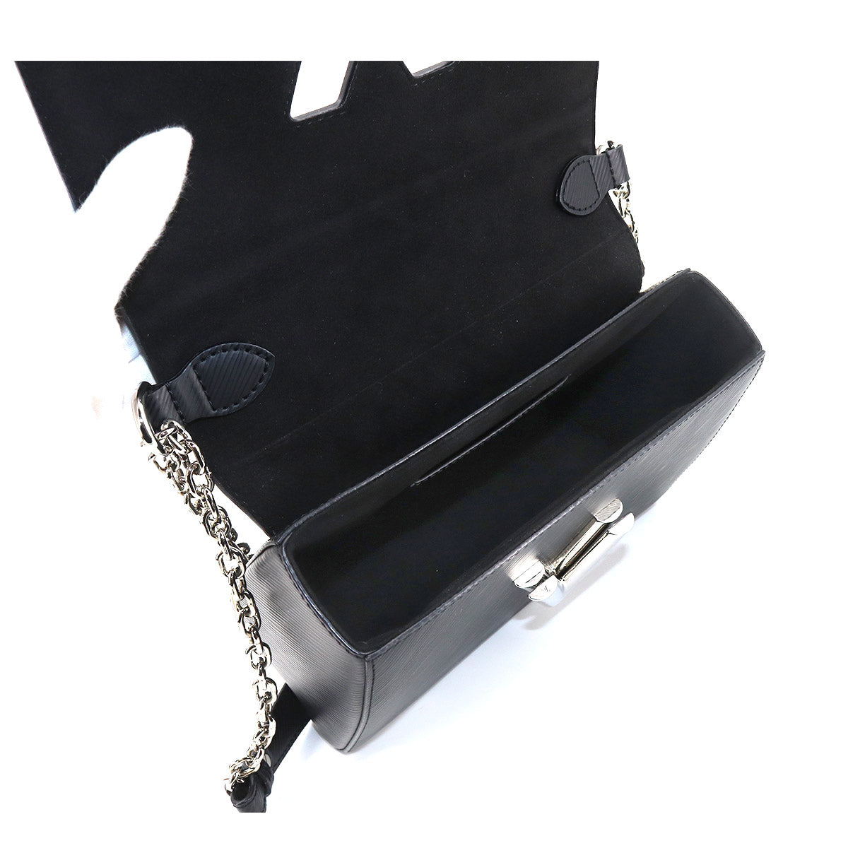 Louis Vuitton Epi Twist MM Chain Shoulder Bag Leather Noir