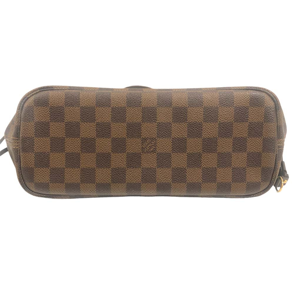 Louis Vuitton Neverfull PM Tote Shoulder Bag Damier Ebene