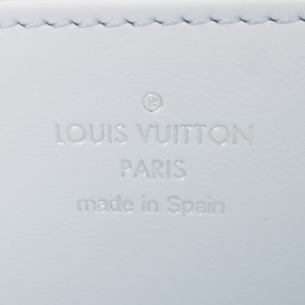 Louis Vuitton Mahina Long Wallet Zippy Wallet Denim Light Blue