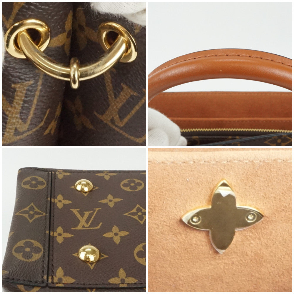 Louis Vuitton Flower Tote Monogram Canvas Brown Shoulder Bag