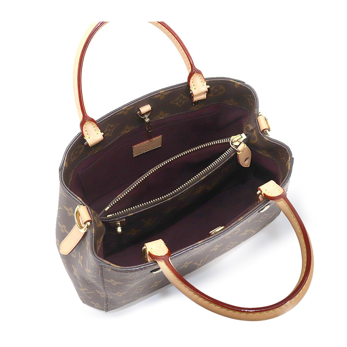 Louis Vuitton Monogram Montaigne BB 2 Way Hand Shoulder Bag Brown