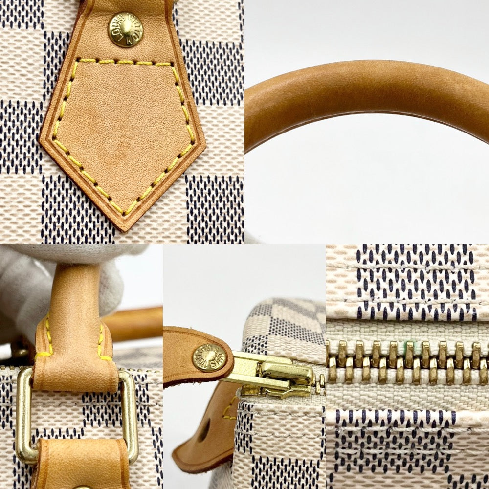 Louis Vuitton Handbag Damier Azur Speedy 30 Boston Bag White