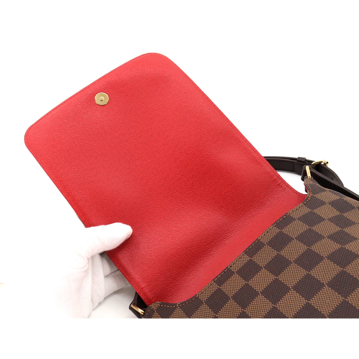 Louis Vuitton Damier M tte Salsa Long Shoulder Bag Ebene Gold Hardware