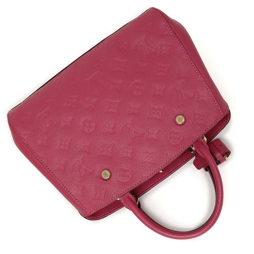 Louis Vuitton Monogram Emplant Montaigne BB 2 Way Diagonal Shoulder Handbag