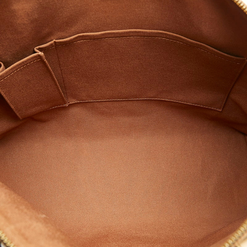 Louis Vuitton Monogram Lockit Shoulder Bag Brown