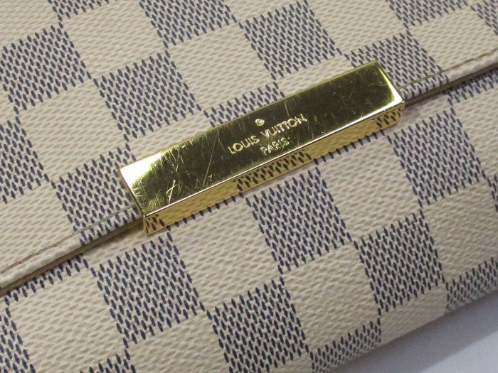 Louis Vuitton Favorite MM Shoulder Bag Damier Azur