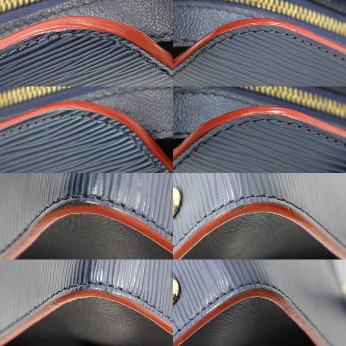 Louis Vuitton Vaneau MM 2WAY Shoulder Bag Handbag Epi Andigo Blue