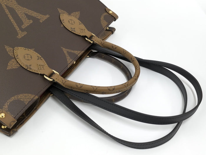 Louis Vuitton 2way Tote Bag On The Go MM Monogram