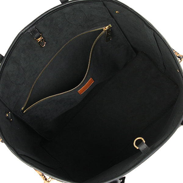 Louis Vuitton Neverfull MM Giant Wild at Heart Monogram Implant Leather Black