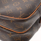 Louis Vuitton Monogram Reporter PM Brown Canvas Shoulder Bag