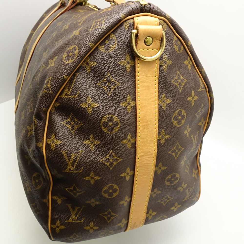 Louis Vuitton Monogram Keepall Bandouliere 50 Brown Boston Bag
