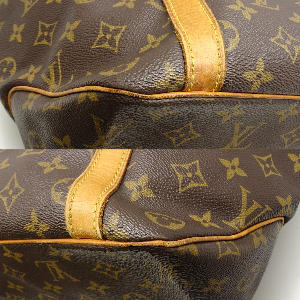 Louis Vuitton Monogram Sac Shopping Tote Brown Shoulder Bag