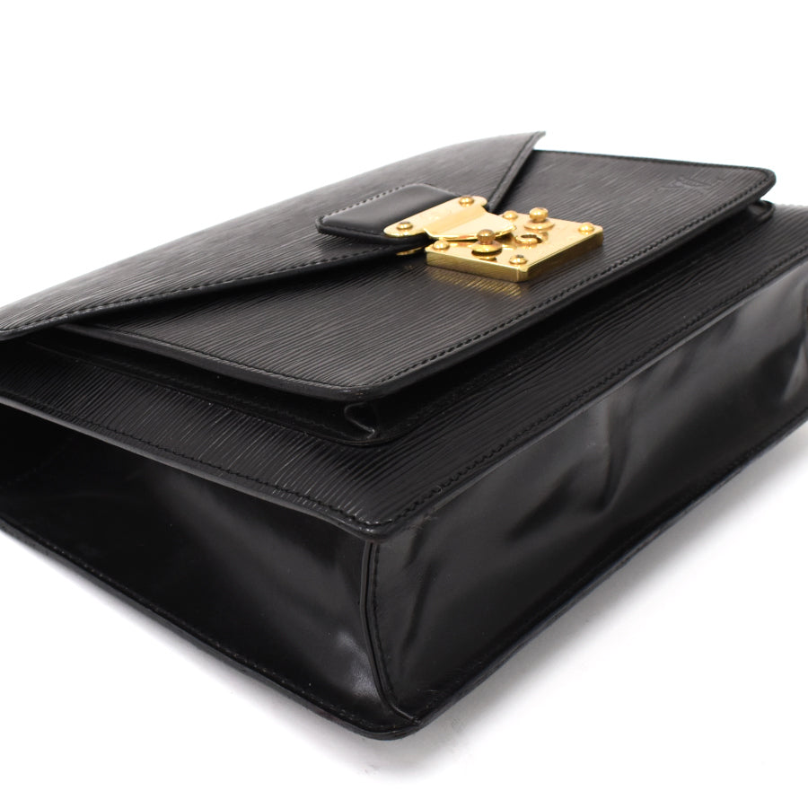 Louis Vuitton Monceau 2way Handbag Epi Leather Noir Black