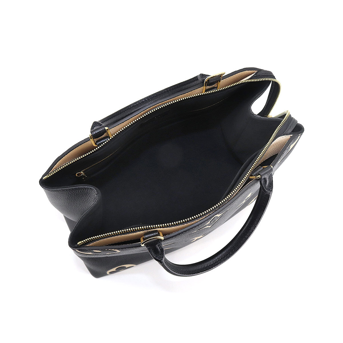 Louis Vuitton Bicolor Monogram Emplant Grand Palais MM Hand Shoulder Bag Black