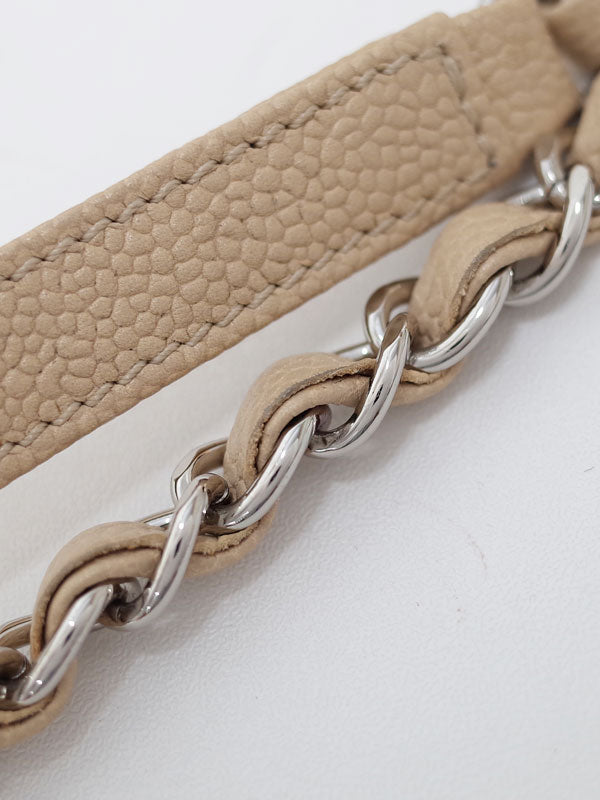 Chanel Matelasse Chain Shoulder Bag beige