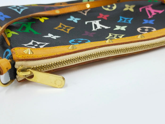 Louis Vuitton Pochette Accessories Pouch Monogram Multicolor Black