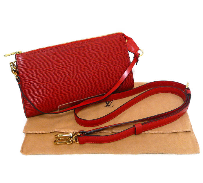 Louis Vuitton Epi Pochette Accessoire Accessory Pouch Mini Bag
