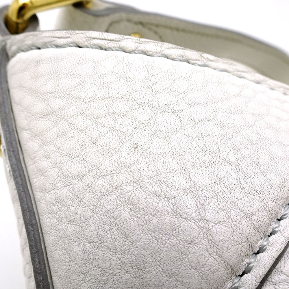 Louis Vuitton Shoulder Bag Mahina XS Bron White