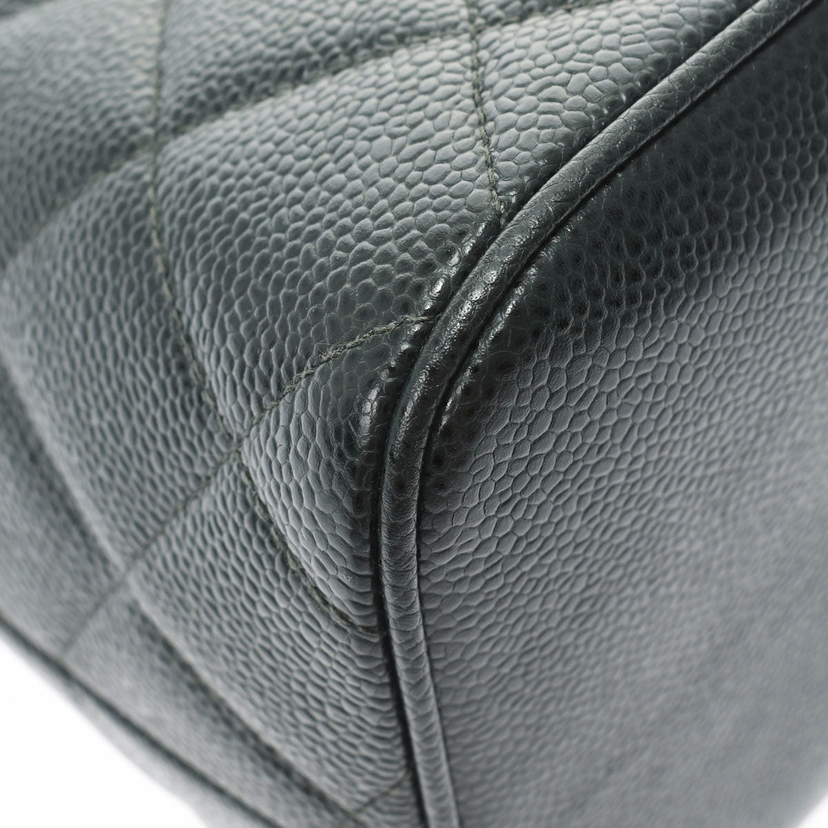 Chanel Gold Hardware Caviar Skin Tote Bag Black