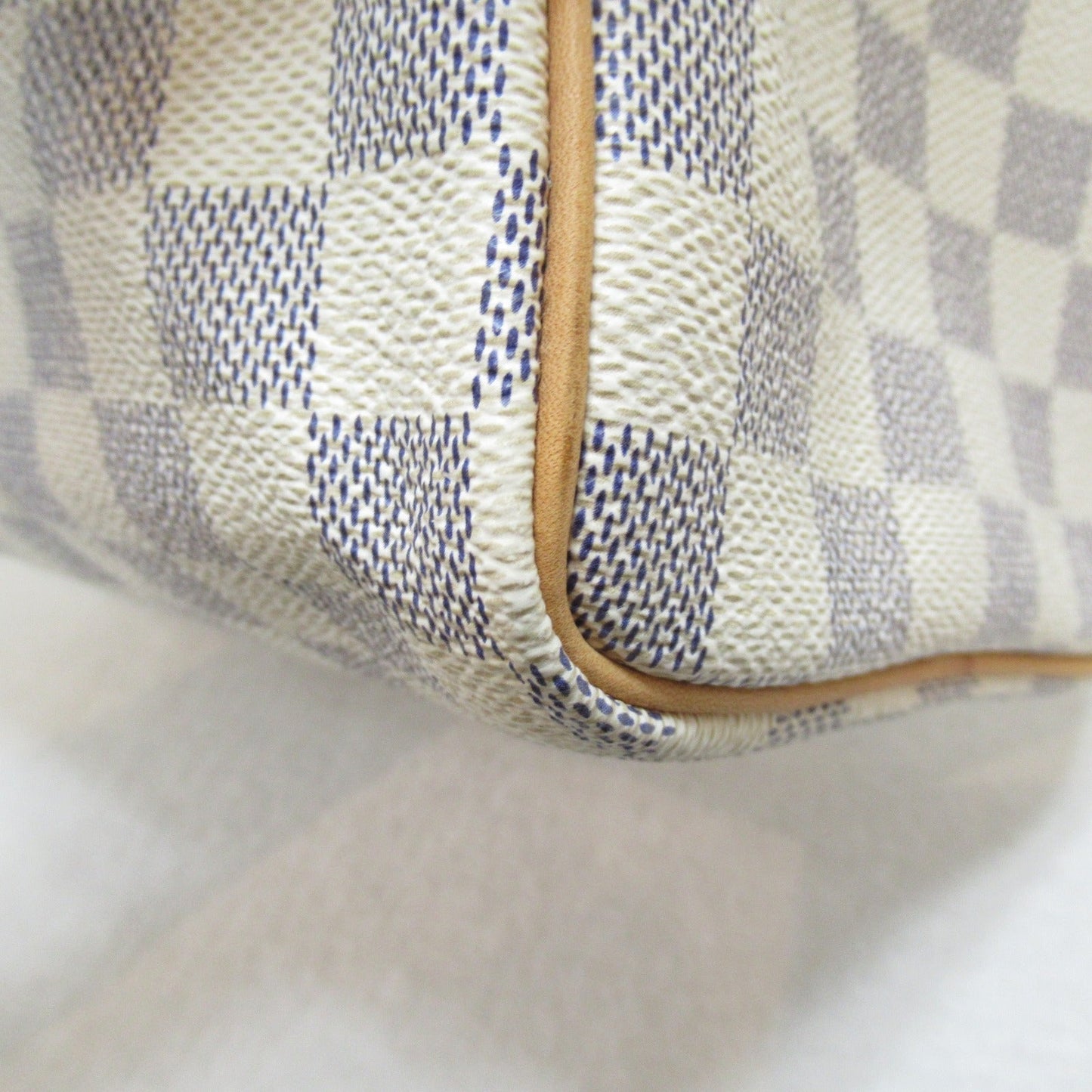 Louis Vuitton Speedy 25 Handbag Damier Azur Canvas