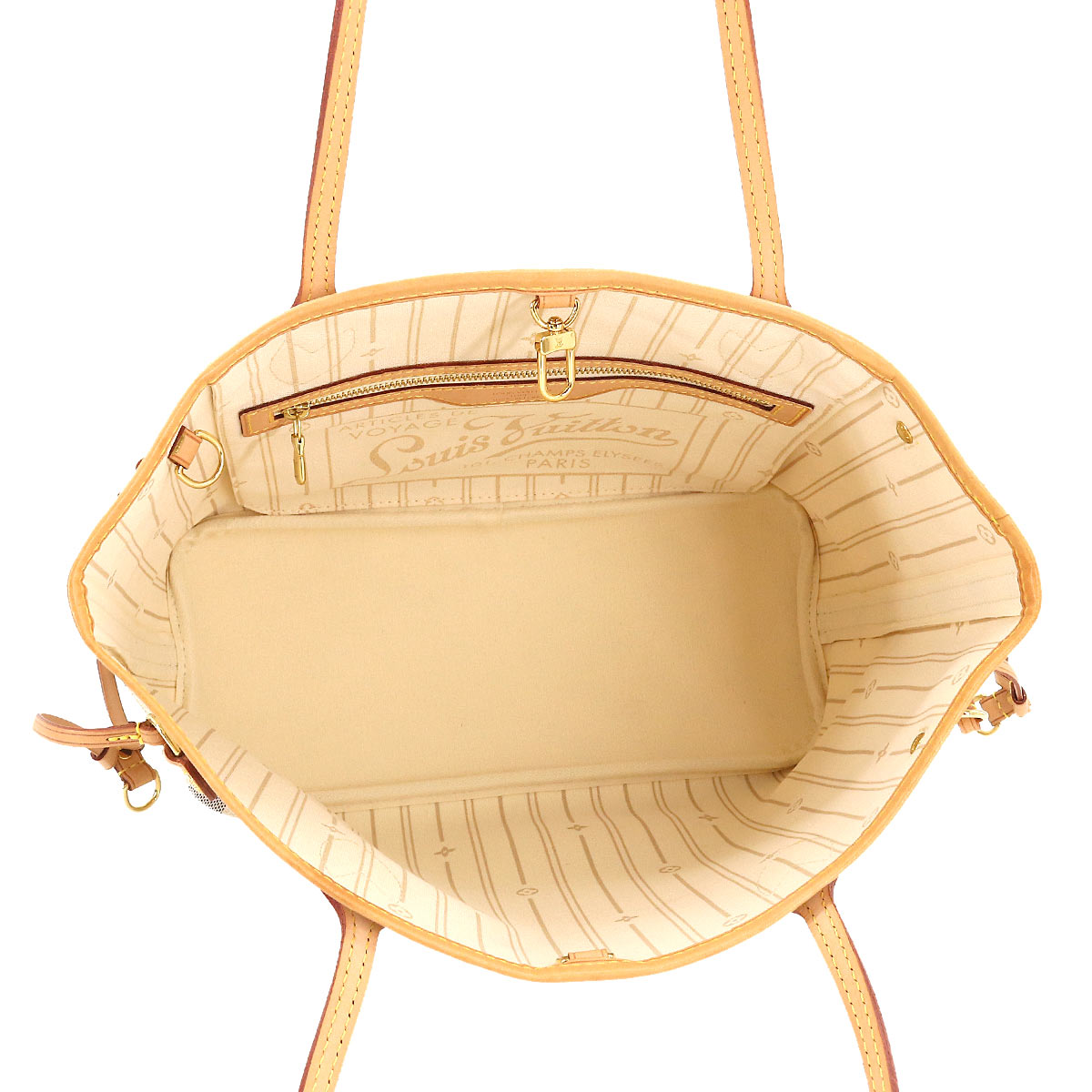 Louis Vuitton Damier Azur Neverfull PM Tote Bag White