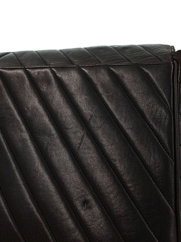 Chanel V Stitch Chain Shoulder Bag Black