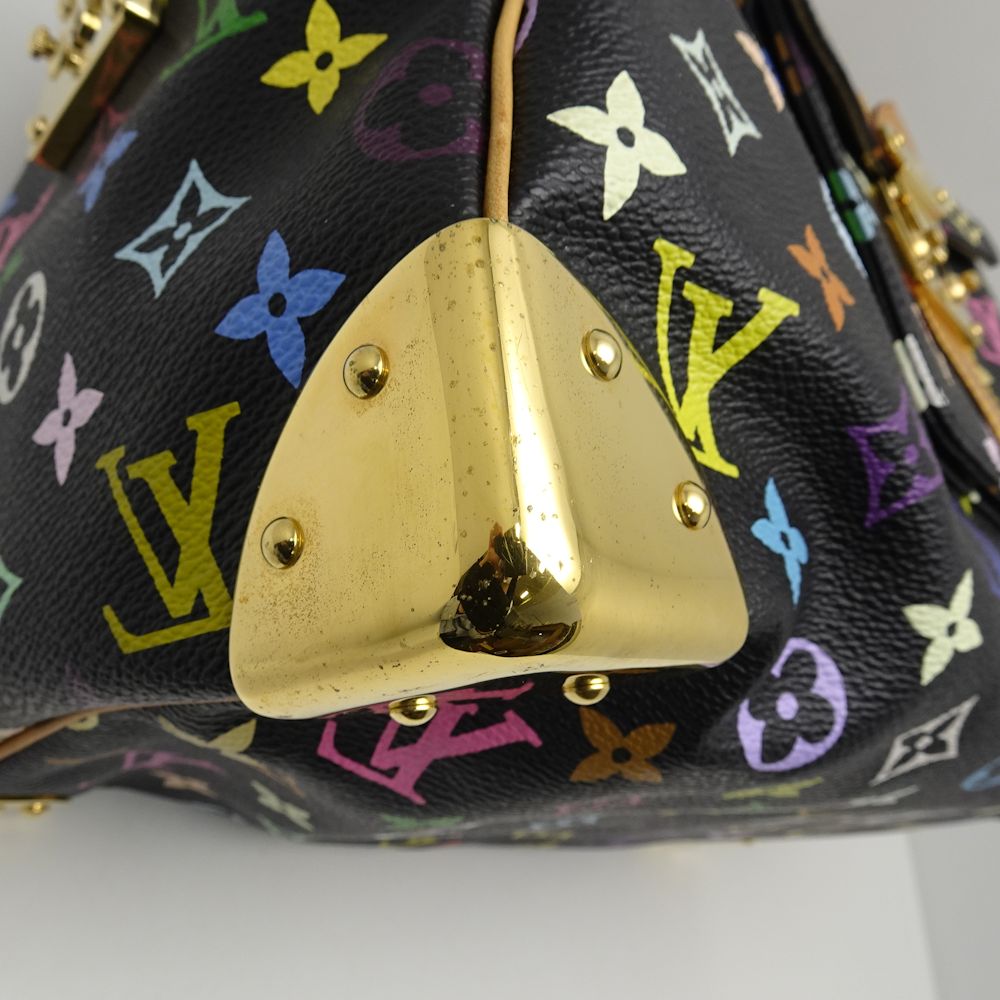 Louis Vuitton Multicolor Speedy 30 Noir Boston Bag Black