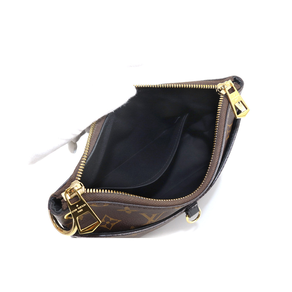 Louis Vuitton Monogram Odeon NM PM Shoulder Bag Brown Noir