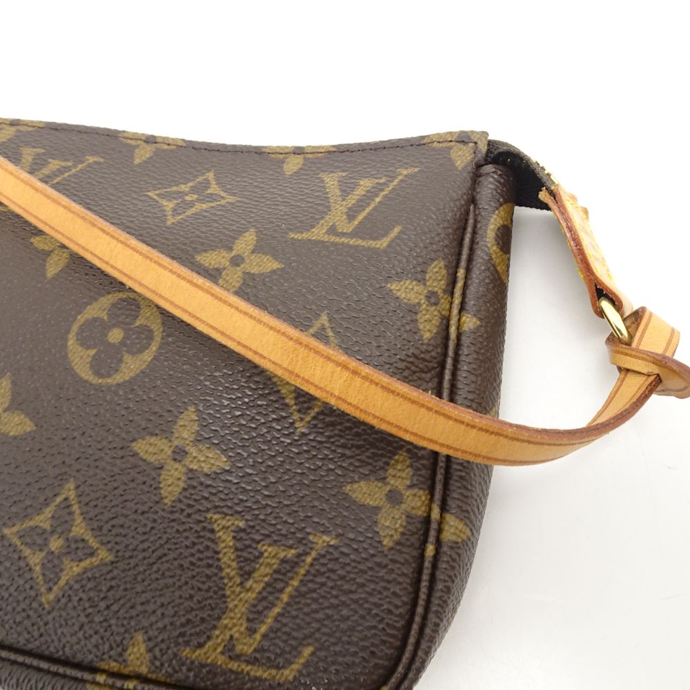 Louis Vuitton Monogram Pochette Accessoire Brown Accessory Pouch