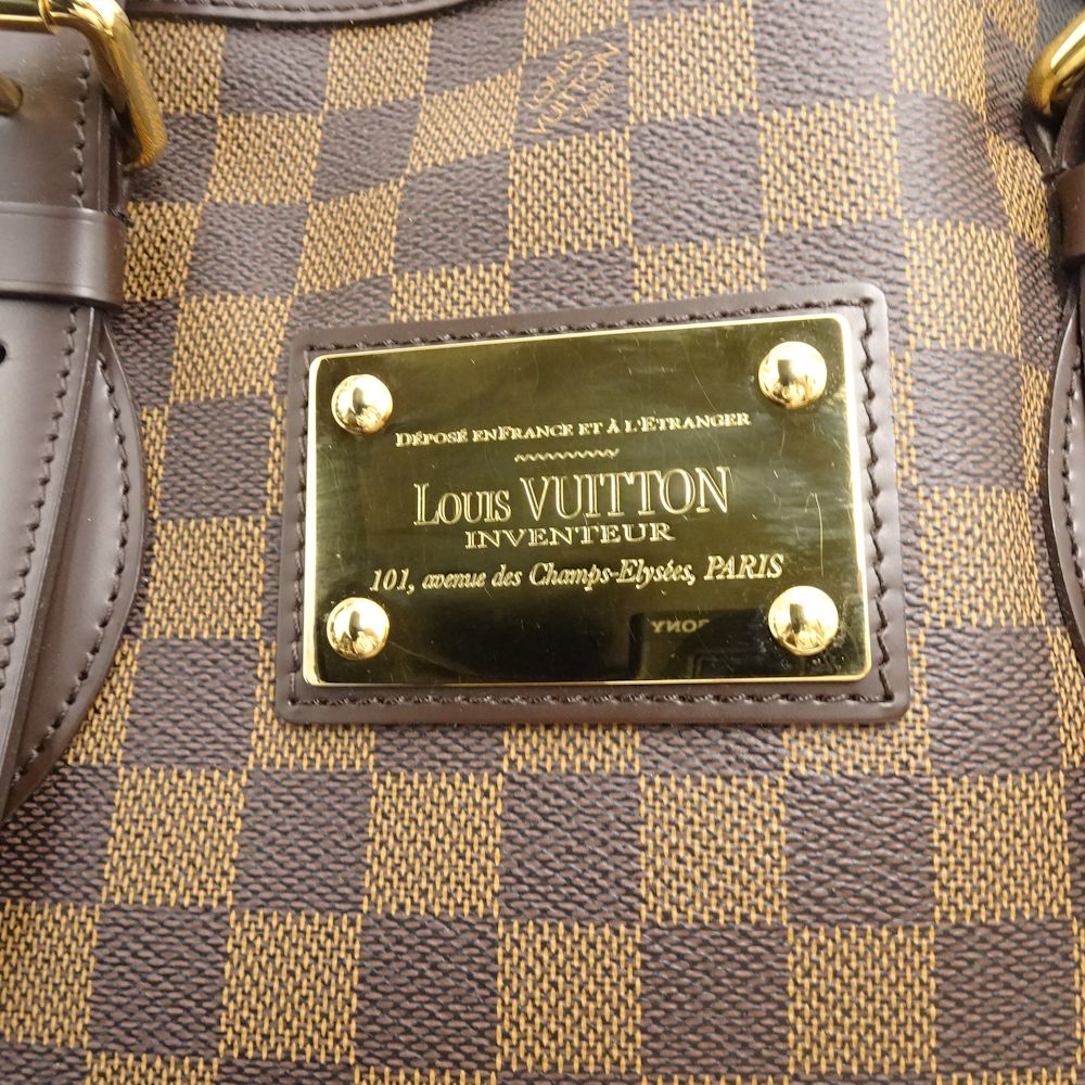 Louis Vuitton Damier Hampstead MM Ebene Tote Bag Brown