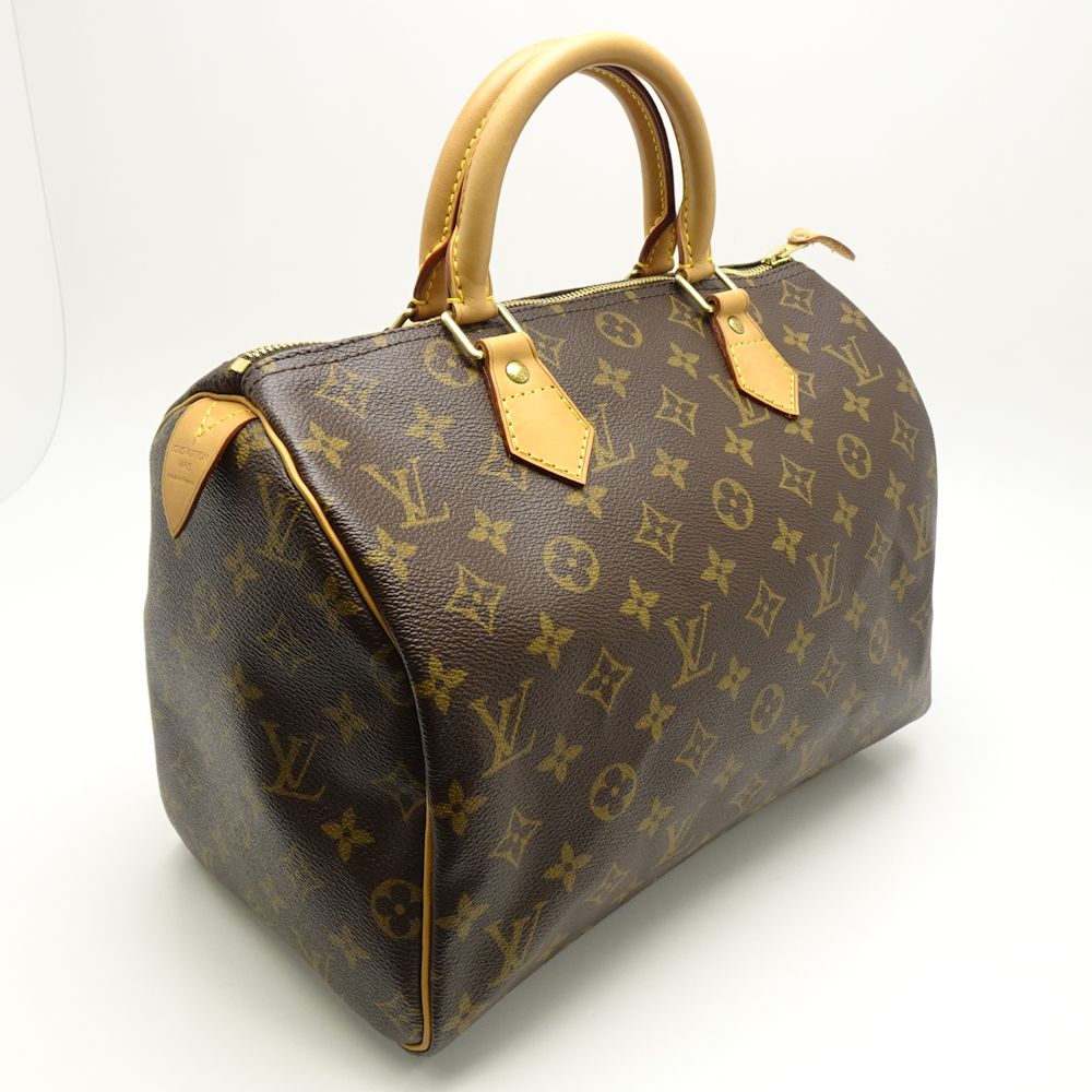 Louis Vuitton Monogram Speedy 30 Brown Boston Bag