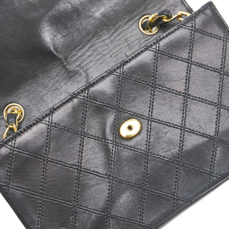 Chanel Decacoco Cocomark Bicolore Chain Shoulder Bag Black
