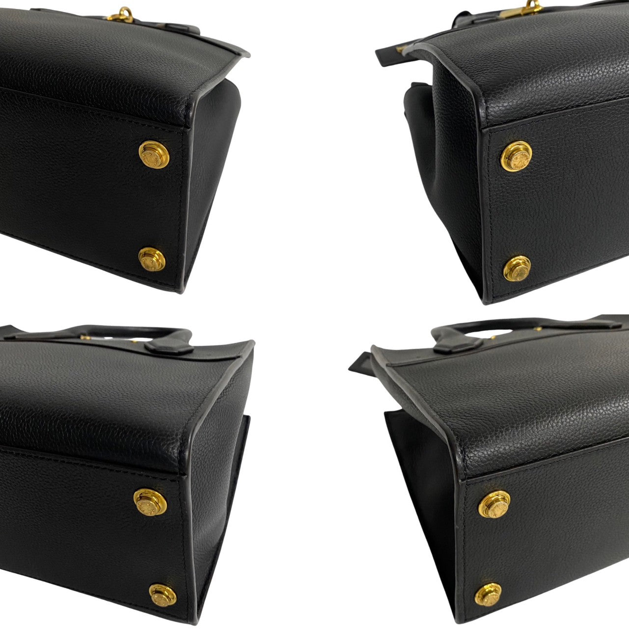 Louis Vuitton Leather Genuine PM Leather Handbag Black