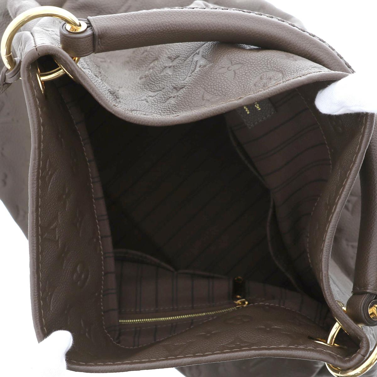Louis Vuitton Artsy MM Shoulder Bag Empreinte Black